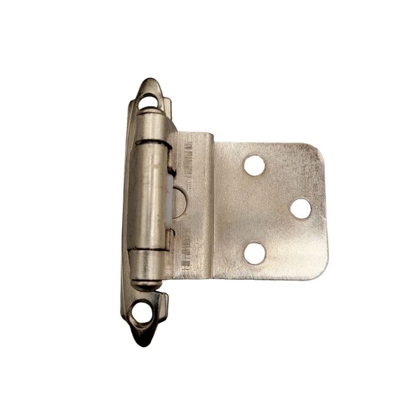 Cabinet Inset Hinges Satin Nickel 3/8" Inset Set of 10 - Picture 2 of 6